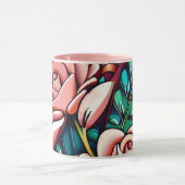 デュアルバラ：壮大なフローラ配置 マグカップ (中央)