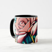 デュアルバラ：壮大なフローラ配置 マグカップ (正面左)