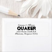 デュアルフォント差出人住所ラベル ラベル (インサイチュ)