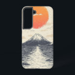 デュアルホライゾンサンライズフォンケース SAMSUNG GALAXY S22ケース<br><div class="desc">太陽の反射は、赤面と青い色調の超現実的で夢心地の海の中でデュアル波を横切って輝く。</div>
