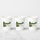 デュアルマーカー付きペイントボールプレーヤーのアクションスポーツ 紙コップ