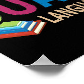 デュアルランゲージチーム先生学校 ポスター (角)