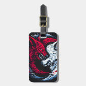 デュアルワイルドルナウルフ ラゲッジタグ (正面縦)