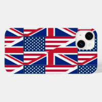 デュアル市民アメリカおよびイギリス国旗Case-Mate iPh