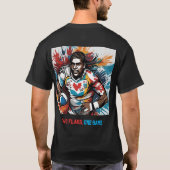 「デュアル情熱：カナダとフィジーのラグビー」 Tシャツ (裏面)