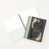 デュアル構成空白のハーフ/ワイド・ルールド ノートブック (内部)