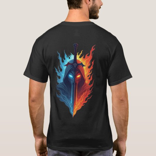 デュアル自然戦士 – Fire & Ice Guardian Tシャツ (裏面)