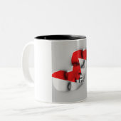 デュアル顔マスク ツートーンマグカップ (正面左)