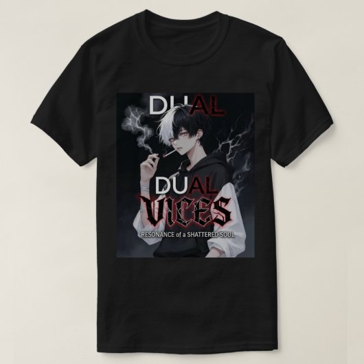 デュアル・ヴァイス 壊れた魂の共鳴 アニメグラ Tシャツ (デザイン正面)