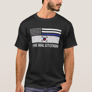 デュアル+国籍+ハーフ+韓国国旗+パパのひと言 Tシャツ
