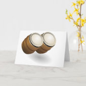 デュアルBongosグリーティングカード カード (黄色い花)