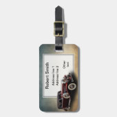 デュエゼンバーグ/デュエシーモデルJクラシックカーパーソナライズされた ラゲッジタグ (正面縦)