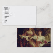 デュエット(キャンバスの油) 名刺 (正面/裏面)