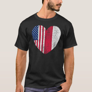 デュエルハートデザインポーランドとアメリカンデュエル市民 Tシャツ