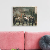 「デュエル・イン・ザ・スノー」のポスター キャンバスプリント (インサイチュ (リビング))
