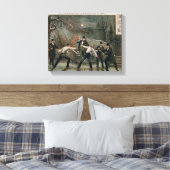 「デュエル・イン・ザ・スノー」のポスター キャンバスプリント (インサイチュ (寝室))