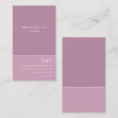 デュオの垂直アザミ 名刺 (正面/裏面)