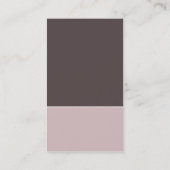 デュオの縦の暗灰色及びピンク 名刺 (裏面)