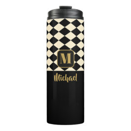 デュオジオブラック&アイボリークリーム名前をカスタムする タンブラー