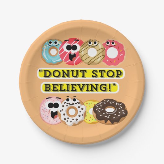 デュオストップ信じンの引用文 ペーパープレート (正面)