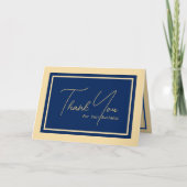 デュオトンモダンタン/ネイビー事業 サンキューカード (正面)