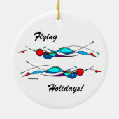 デュオフライ泳ぐ人セラミックオーナメント セラミックオーナメント (裏面)