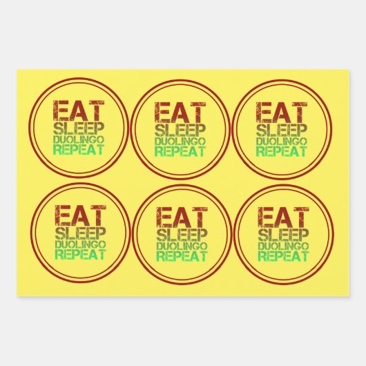 デュオリンゴ ラッピングペーパーシート (正面)