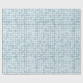 デュオ調子のパステル調のAquaTileパターン ラッピングペーパー (フラット)