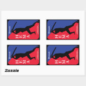 デュサックヘマデカール 長方形シール (シート)