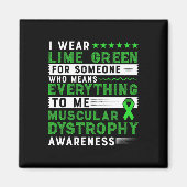 デュシェンヌ筋ジストロフィー認識度 マグネット (正面)