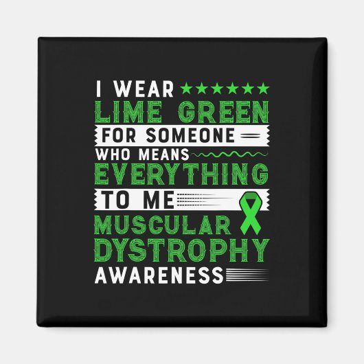 デュシェンヌ筋ジストロフィー認識度 マグネット (正面)