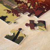 デュシャンベタジキスタン旅行アートヴィンテージ ジグソーパズル (側面)