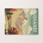 デュシャンベタジキスタン旅行アートヴィンテージ ジグソーパズル (横)