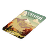 デュシャンベタジキスタン旅行アートヴィンテージ マグネット (左側)