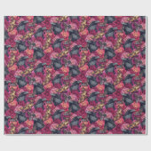 デュスカイ死のヘッドホークモスゴシックレーブンバラ ラッピングペーパー (フラット)