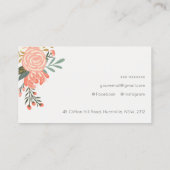 デュスキオエレガントレンジ赤面ピンクアンブロシアフローラ 名刺 (裏面)