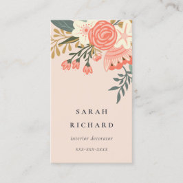デュスキオエレガントレンジ赤面ピンクアンブロシアフローラ 名刺