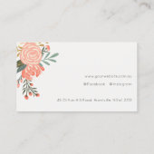 デュスキオエレガントレンジ赤面ブラックアンブロシアフローラ 名刺 (裏面)