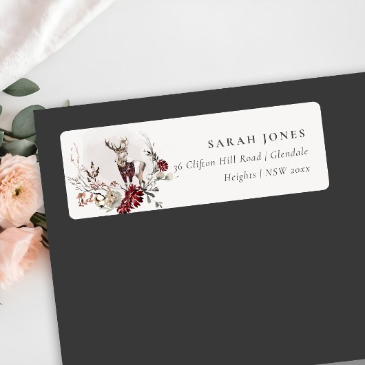 デュスキスタグマルサラフローラリースクリスマスアドレス ラベル