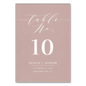 デュスキッ絵を描クエレガントの文字結婚の テーブルナンバー (裏面)