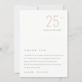 デュスキミニマル赤面はっきりしたAny Year Anniversary サンキューカード