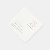 デュスキミニマル赤面はっきりしたAny Year Anniversary スタンダードカクテルナプキン (角)