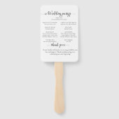 デュスキーのワイルドフラワーモノグラム結婚クレスト ハンドファン (裏面)