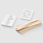 デュスキーのワイルドフラワーモノグラム結婚クレスト ハンドファン (組立なし)