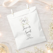 デュスキーのワイルドフラワーモノグラム結婚クレスト フェイバーバッグ (クリップ留めされた状態)