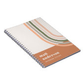 デュスキーはっきりしたレトロレインボーデザートシック赤面ラスト ノートブック (右側)