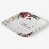 デュスキーウォーミングウィンターフェスティバルリーフブライダルシャワー ペーパープレート (傾斜あり)