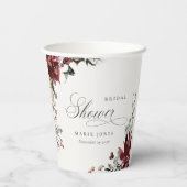 デュスキーウォーミングウィンターフェスティバルリーフブライダルシャワー 紙コップ (裏面)