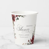 デュスキーウォーミングウィンターフェスティバルリーフブライダルシャワー 紙コップ (正面)