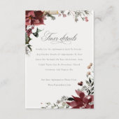 デュスキーウォーミングウィンターフェスティバル結婚リーフ詳細 エンクロージャーカード (正面)